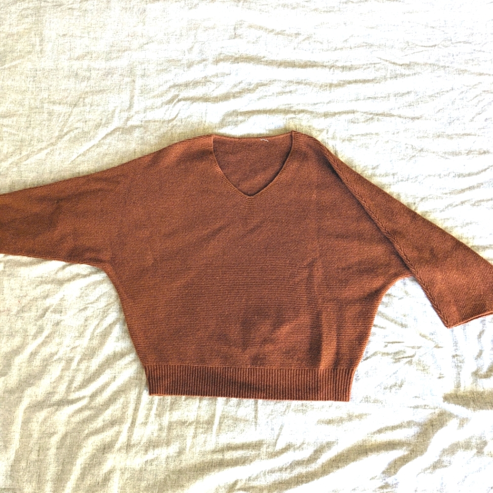 Wool Cashmere batwing sweater